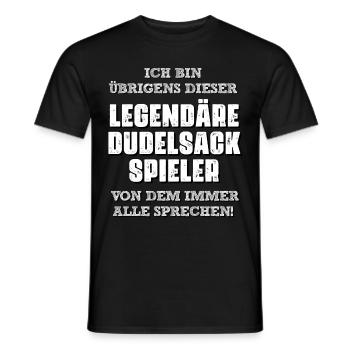 Der Legendärer Dudelsackspieler - Männer T-Shirt - Schwarz - Vorne - AI Model Male 178 light (178cm)