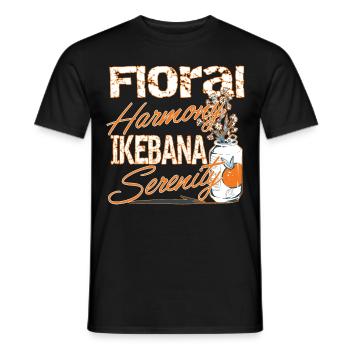 Ikebana Serenity Japanisches Hobby Liebe Kultur - Männer T-Shirt - Schwarz - Vorne - AI Model Male 178 light (178cm)
