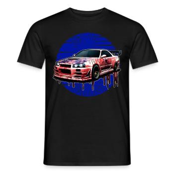 Jdm Halloween edition / Tuning Mechanic Costume - Men's T-Shirt - black - Front - AI Model Male 178 light (178cm)