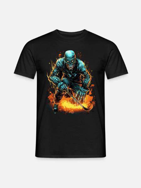 Joueur De Hockey Sur Glace Hockey Zombie Monstre - T-shirt homme - noir