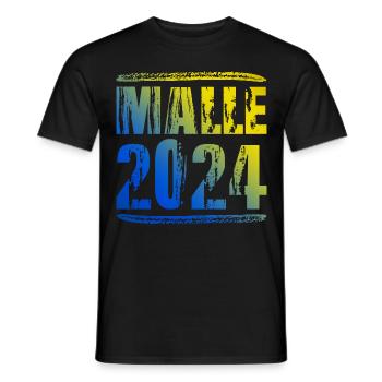 Malle 2024 Colorful Holiday - Men's T-Shirt - black - Front - AI Model Male 178 light (178cm)