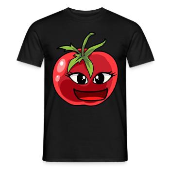 Tomate Tomaten Gemüse Hobbygärtner Koch - Männer T-Shirt - Schwarz - Vorne - AI Model Male 178 light (178cm)