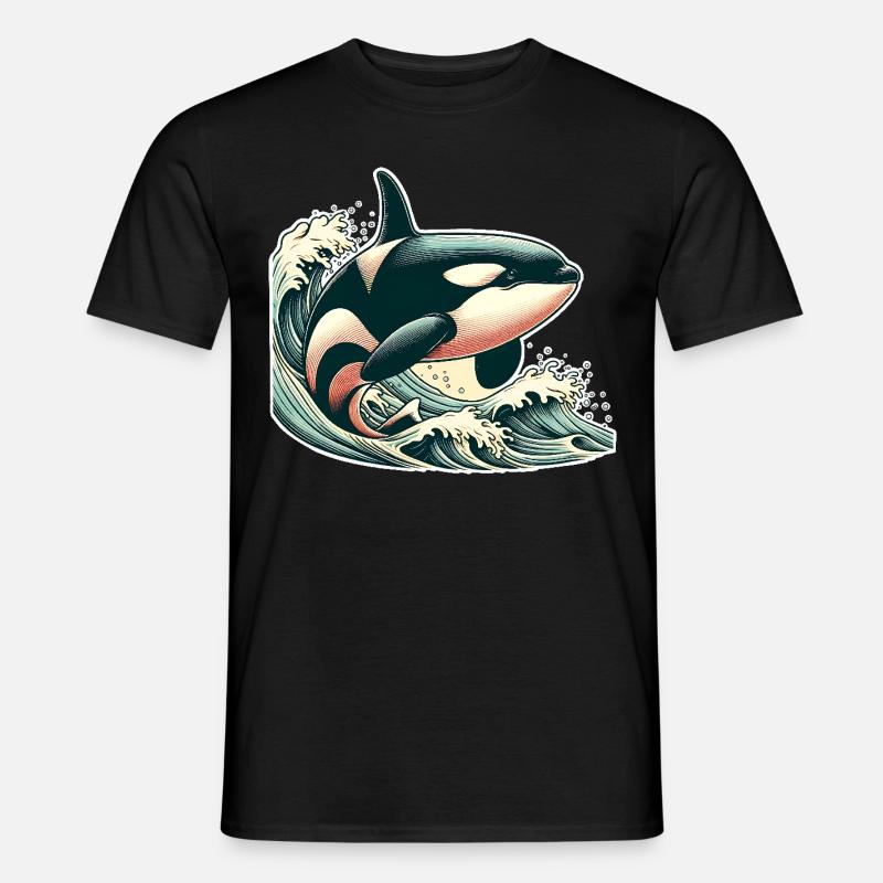 Orca Killer Whale - Men's T-Shirt - black