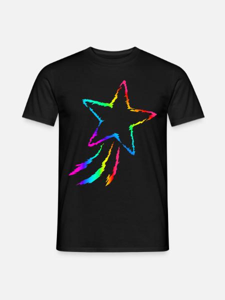 Shooting star - Men's T-Shirt - black