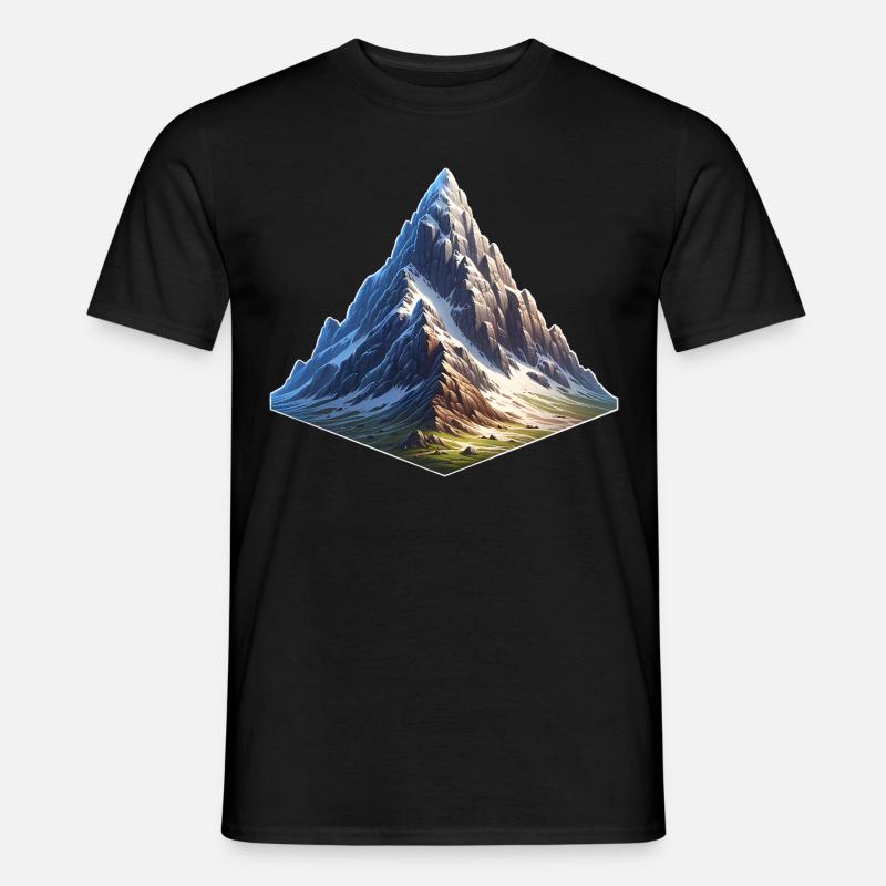 Berg - Männer T-Shirt - Schwarz