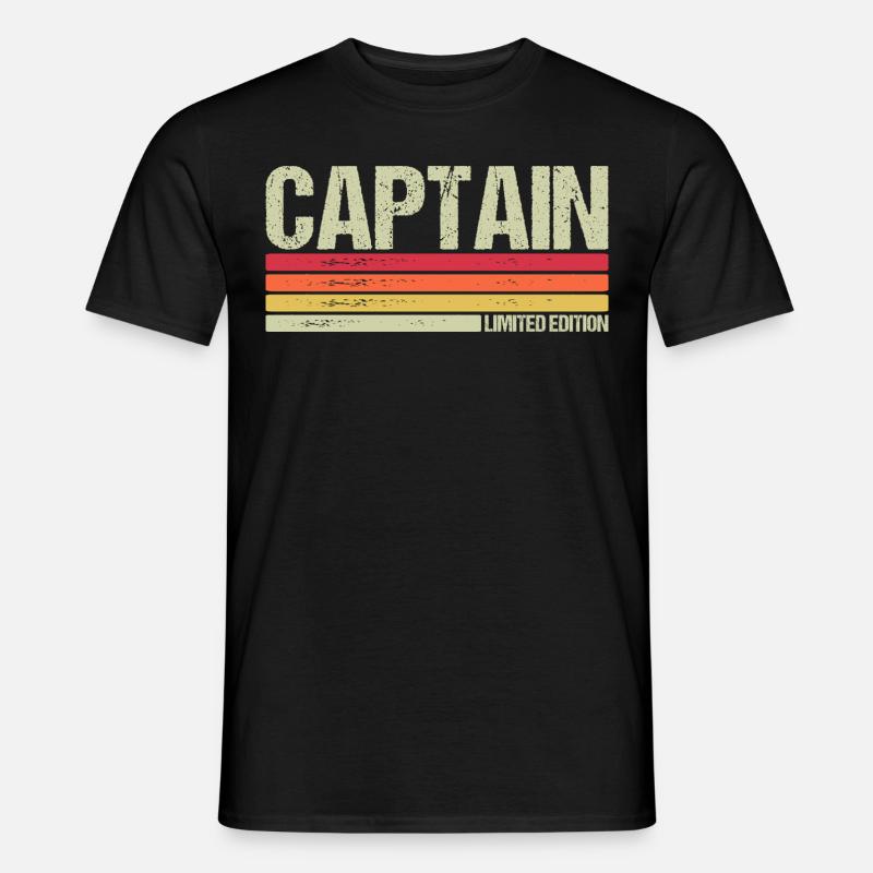 Captain - Männer T-Shirt - Schwarz