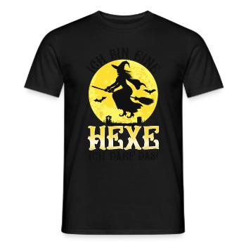 Ich Bin Eine Hexe Ich Darf Das - Männer T-Shirt - Schwarz - Vorne - AI Model Male 178 light (178cm)