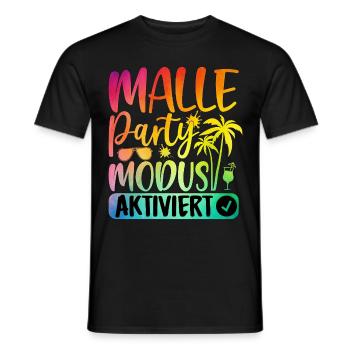 Malle Party Mode Enabled - Men's T-Shirt - black - Front - AI Model Male 178 light (178cm)