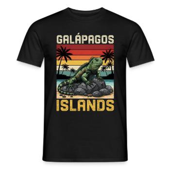 Galapagos Islands - Men's T-Shirt - black - Front - AI Model Male 178 light (178cm)