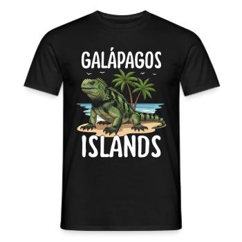 Galapagos Islands - Men's T-Shirt - black - Front - AI Model Male 178 light (178cm)
