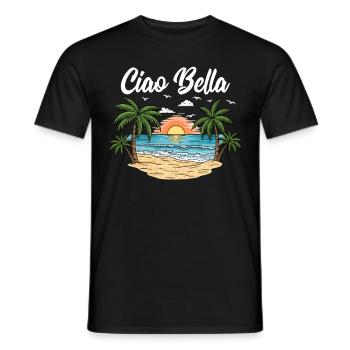 Ciao Bella - Men's T-Shirt - black - Front - AI Model Male 178 light (178cm)
