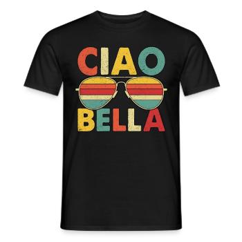 Ciao Bella - Men's T-Shirt - black - Front - AI Model Male 178 light (178cm)