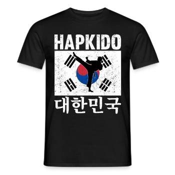 Hapkido Korean Martial Art - Männer T-Shirt - Schwarz - Vorne - AI Model Male 178 light (178cm)