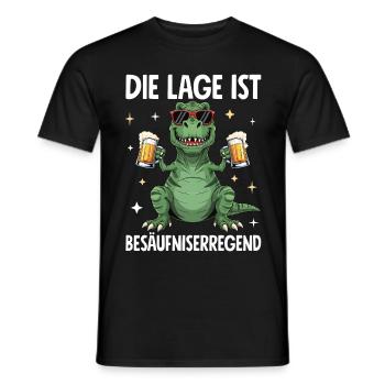 La situation est l’ivresse - T-shirt homme - noir - Devant - AI Model Male 178 light (178cm)