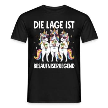 La situation est l’ivresse - T-shirt homme - noir - Devant - AI Model Male 178 light (178cm)