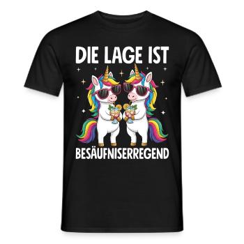 La situation est l’ivresse - T-shirt homme - noir - Devant - AI Model Male 178 light (178cm)
