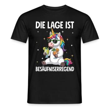 La situation est l’ivresse - T-shirt homme - noir - Devant - AI Model Male 178 light (178cm)