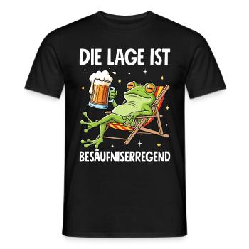 La situation est l’ivresse - T-shirt homme - noir - Devant - AI Model Male 178 light (178cm)