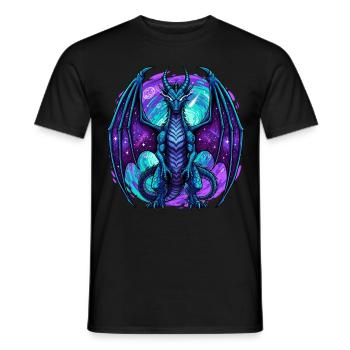 Blue Dragon - Men's T-Shirt - black - Front - AI Model Male 178 light (178cm)