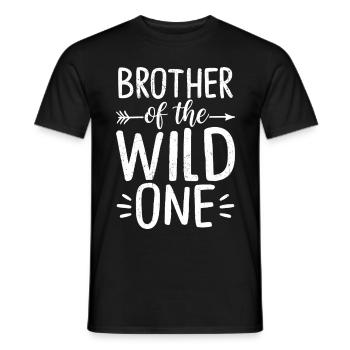 Frère du Sauvage - T-shirt homme - noir - Devant - AI Model Male 178 light (178cm)