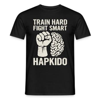 S’entraîner Dur Combattre Smart Hapkido - T-shirt homme - noir - Devant - AI Model Male 178 light (178cm)