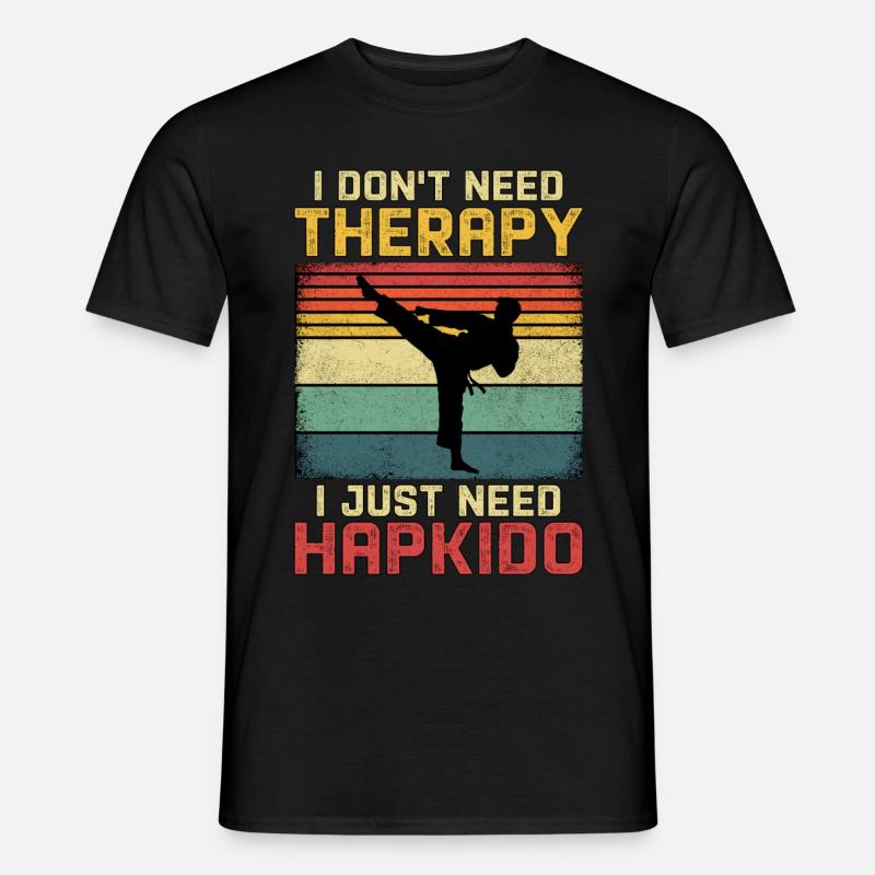 Therapy Hapkido - Männer T-Shirt - Schwarz