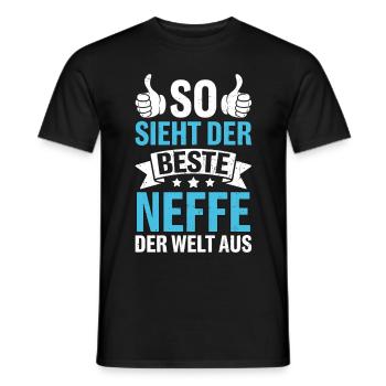 So Sieht Der Beste Neffe Der Welt Aus - Männer T-Shirt - Schwarz - Vorne - AI Model Male 178 light (178cm)
