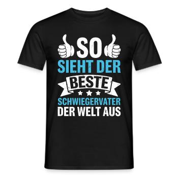 So Sieht Der Beste Schwiegervater Der Welt Aus - Männer T-Shirt - Schwarz - Vorne - AI Model Male 178 light (178cm)