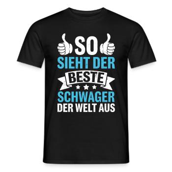 This is what the best brother-in-law in the world looks like - Men's T-Shirt - black - Front - AI Model Male 178 light (178cm)