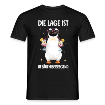Die Lage Ist Besäufniserregend - Männer T-Shirt - Schwarz - Vorne - AI Model Male 178 light (178cm)