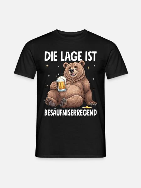 Die Lage Ist Besäufniserregend - Männer T-Shirt - Schwarz