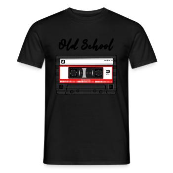 Old school - Männer T-Shirt - Schwarz - Vorne - AI Model Male 178 light (178cm)