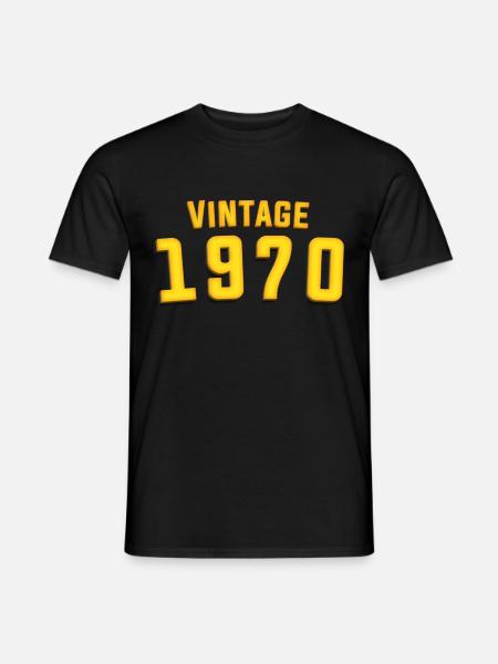 Vintage 1970s - Men's T-Shirt - black