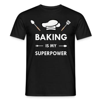 Cuisine Cook Chef Cuisine Cuisson Nourriture Humour Drôle - T-shirt homme - noir - Devant - AI Model Male 178 light (178cm)