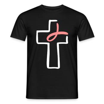 Glaube, LIebe Hoffnung Religion Weihnachtsgeschenk - Männer T-Shirt - Schwarz - Vorne - AI Model Male 178 light (178cm)