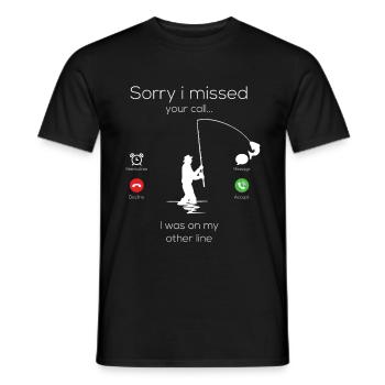 Hengel vissen visser Petri roofvis cadeau - Heren T-shirt - zwart - Voor - AI Model Male 178 light (178cm)