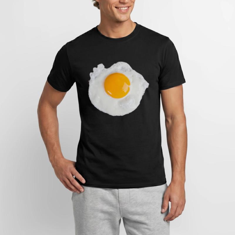 Egg Fried Egg Scrambled Eggs Breakfast Egg for Toast Men’s T-shirt