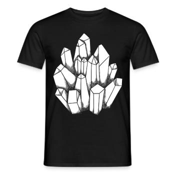Magischer Edelstein Design Mineral Erz Sammler - Männer T-Shirt - Schwarz - Vorne - AI Model Male 178 light (178cm)
