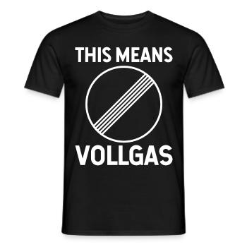 Limitation de vitesse - T-shirt homme - noir - Devant - AI Model Male 178 light (178cm)