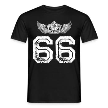 66 Couronne numérique - T-shirt homme - noir - Devant - AI Model Male 178 light (178cm)