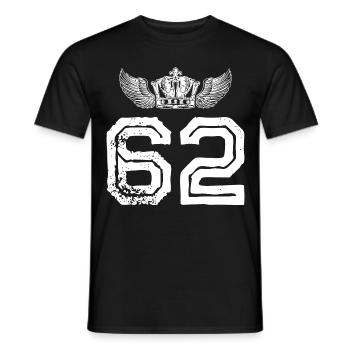 62 Couronne numérique - T-shirt homme - noir - Devant - AI Model Male 178 light (178cm)
