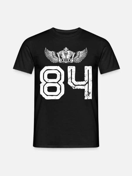84 Number crown - Men's T-Shirt - black