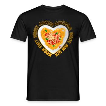 Statt Sorgen Nudeln machen - Männer T-Shirt - Schwarz - Vorne - AI Model Male 178 light (178cm)
