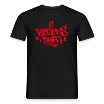 Regensburg T Shirt Graffiti Shirt - Men's T-Shirt - black - Front - AI Model Male 178 light (178cm)