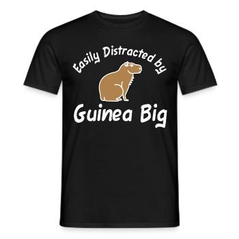 Facilement distrait par Guinea Big Capybara - T-shirt homme - noir - Devant - AI Model Male 178 light (178cm)
