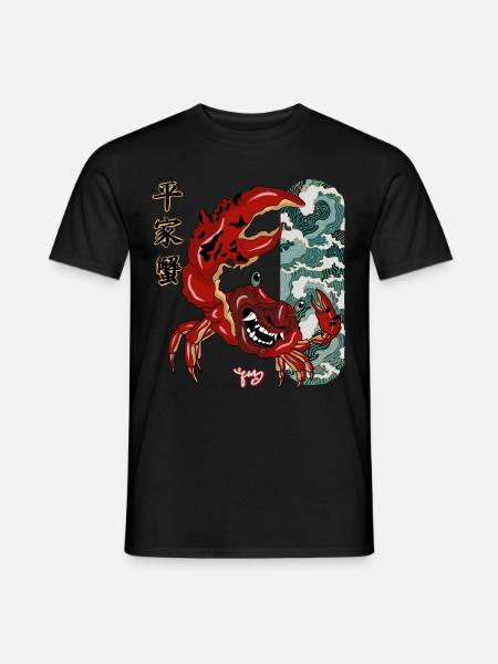 Heikegani Yokai - Men's T-Shirt - black