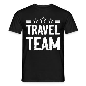 Rejse Team Rejse Rejser - Mænd T-shirt - sort - Foran - AI Model Male 178 light (178cm)