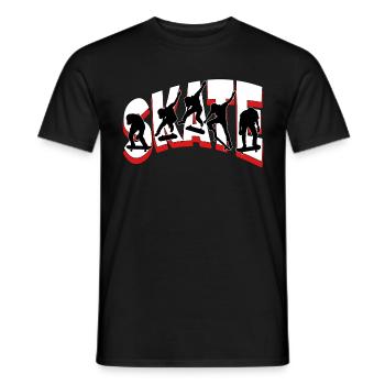 Skateboarding Skate Skater Skateboard Sk8 Trick - Männer T-Shirt - Schwarz - Vorne - AI Model Male 178 light (178cm)