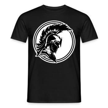 Warrior Sparta Helmet Spartan - Men's T-Shirt - black - Front - AI Model Male 178 light (178cm)
