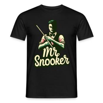 Mr. Snooker Pool Billiards Snooker Player - Men's T-Shirt - black - Front - AI Model Male 178 light (178cm)
